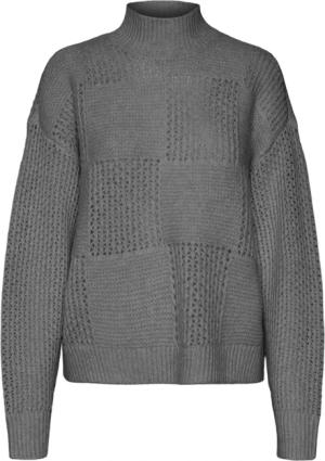 Vero Moda Strickpullover "VMMOON LS HIGHNECK PULLOVER GA BF"