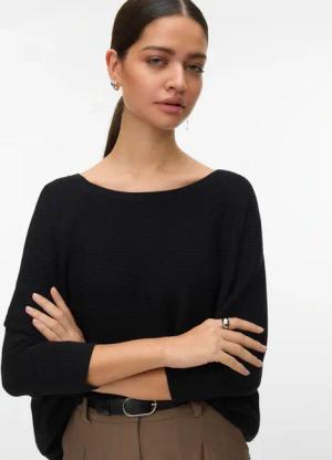 Vero Moda Strickpullover "VMNEW NORA 3/4 BOATNECK PULLOVER NOOS"