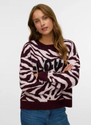Vero Moda Strickpullover VMNEWKAI LS O-NECK PULLOVER BOO