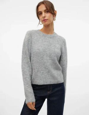 Vero Moda Strickpullover "VMNOVAH LS O-NECK PULLOVER GA NOOS"