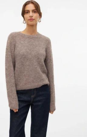 Vero Moda Strickpullover "VMNOVAH LS O-NECK PULLOVER GA NOOS"