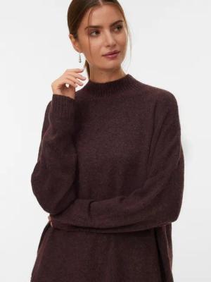Vero Moda Strickpullover VMPLAZA LS HIGHNECK LONG PULLOVER GA BOO
