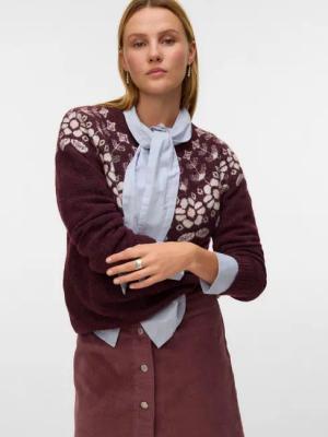 Vero Moda Strickpullover VMSIMONE LS NORDIC PULLOVER GA REP BOO