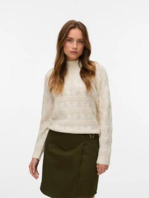 Vero Moda Strickpullover VMVIRGO LS HIGHNECK PULLOVER BF