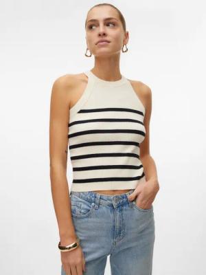 Vero Moda Stricktop VMSABA RIB SL O-NECK TOP GA NOOS