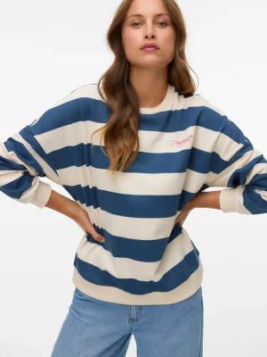 Vero Moda Sweatshirt "VMVIOLA BEA LS SWEAT BOX JRS", Color Block Streifen