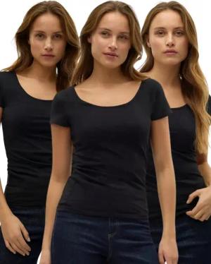 Vero Moda T-Shirt (3er-Pack) Basic T-Shirts