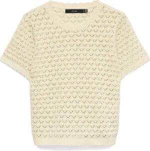 VERO MODA T-Shirt VMJAQUELINE  creme | L
