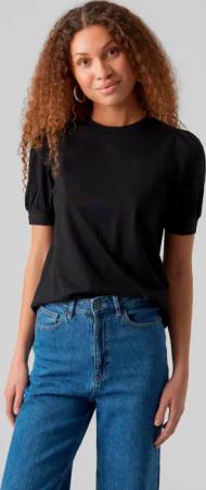 Vero Moda T-Shirt "VMKERRY 2/4 O-NECK TOP VMA JRS NOOS" mit Rundhalsausschnitt