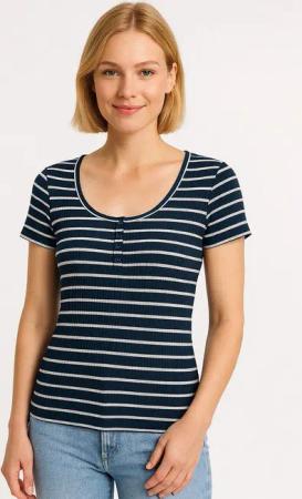 Vero Moda T-Shirt VMSEA SS HENLEY TOP JRS