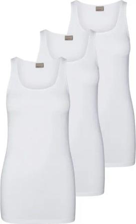 Vero Moda Tanktop Long Tank Top (3-tlg) (3 Stück) lang, elastische Baumwollqualität