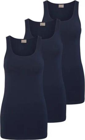 Vero Moda Tanktop Long Tank Top (3-tlg) (3 Stück) lang, elastische Baumwollqualität
