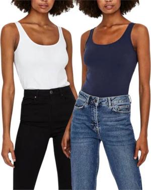 Vero Moda Tanktop (Set, 2er-Pack) Basic Shirt im Doppelpack