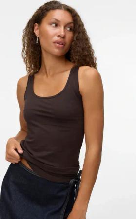 Vero Moda Tanktop "VMLULU LONG TANK TOP JRS GA NOOS" Baumwollmischung, regular fit