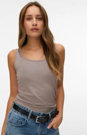 Vero Moda Tanktop VMLULU LONG TANK TOP JRS GA NOOS Baumwollmischung, regular fit