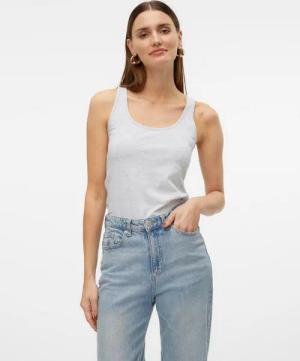 Vero Moda Tanktop VMLULU LONG TANK TOP JRS GA NOOS Baumwollmischung, regular fit