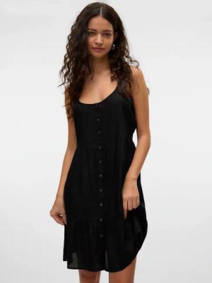Vero Moda Trägerkleid "VMBUMPY SHORT SINGLET DRESS WVN GA NOOS" Sommerkleid
