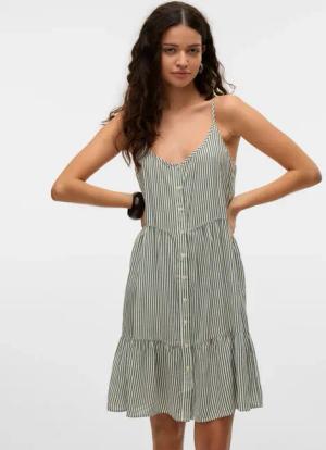 Vero Moda Trägerkleid "VMBUMPY SHORT SINGLET DRESS WVN GA NOOS" Sommerkleid
