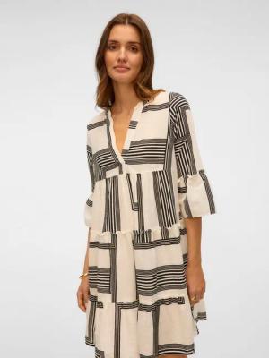 Vero Moda Tunikakleid VMDICTHE 3/4 TUNIC EXP Baumwolle, loose fit