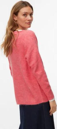 Vero Moda V-Ausschnitt-Pullover VMCREWLEFILE LS V-NECK BLOUSE NOOS