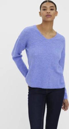 Vero Moda V-Ausschnitt-Pullover VMCREWLEFILE LS V-NECK BLOUSE NOOS