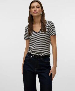 Vero Moda V-Shirt VMPEPPER SS V-NECK T-SHIRT VMA NOOS