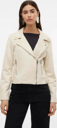 Vero Moda "VMJOSE SHORT FAUX SUEDE JACKET GA NOOS" mit asymetrischem Reißverschluss