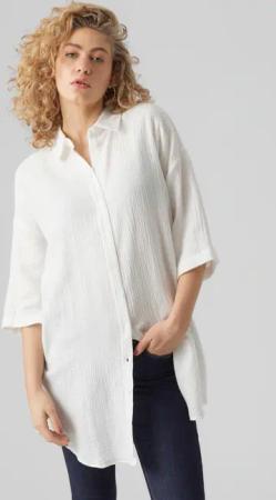 Vero Moda "VMNATALI 3/4 LONG OVERSHIRT NOOS" Sommerkleid, mit 3/4 Ärmel