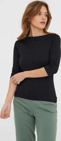 Vero Moda "VMPANDA MODAL 3/4 TOP JRS NOOS" Baumwollmischung, regular fit