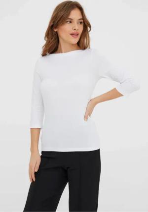 Vero Moda "VMPANDA MODAL 3/4 TOP JRS NOOS" Baumwollmischung, regular fit