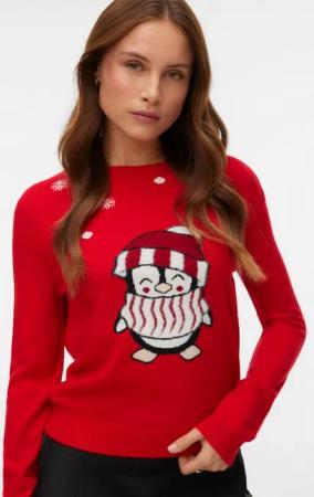 Vero Moda Weihnachtspullover VMCUTE LS O-NECK PULLOVER XMAS BOX