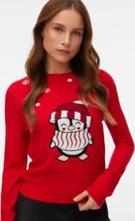 Vero Moda Weihnachtspullover "VMCUTE LS O-NECK PULLOVER XMAS BOX"