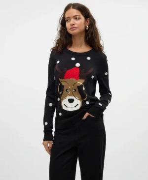 Vero Moda Weihnachtspullover "VMTINSEL LS O-NECK BLOUSE XMAS REP2"