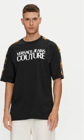 Versace Jeans Couture T-Shirt 76GAH613 Schwarz Regular Fit