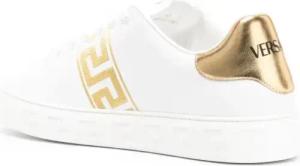 Versace Low-Top Sneaker - Greca Motif Calf Leather Sneakers - Gr. 40 (EU) - in Weiß - für Damen