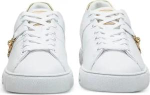 Versace Low-Top Sneaker - White Leather Sneakers - Gr. 38 (EU) - in Weiß - für Damen