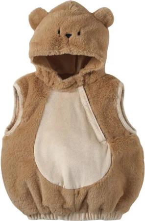 vertbaudet Kostüm Baby Bären-Kostüm, Kunstfell-Kapuze mit Ohren