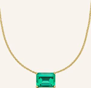 VEYNOU Halskette EDEN aus 14 Karat Gelbgold mit 2ct. Smaragd