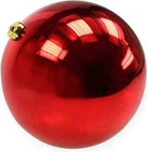 Viana Weihnachtsbaumkugel XXL Weihnachtskugel Rot Glänzend Kunststoff Bruchsicher Ø25cm