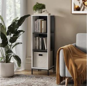 Vicco Bücherregal Eliza, Weiß, 36 x 120 cm mit 3 Fächern, 1-tlg.