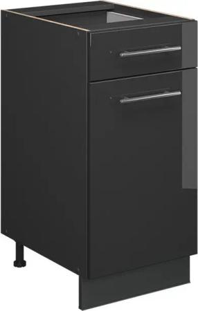 Vicco Unterschrank Fame-Line, Anthrazit Hochglanz/Anthrazit, 40 cm ohne Arbeitsplatte