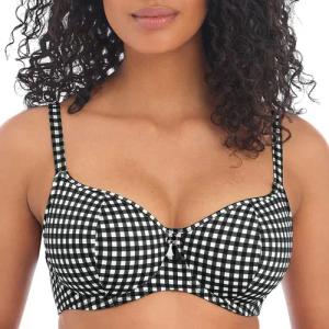 Vichykaro-Badeanzugoberteil mit Bügel Check in