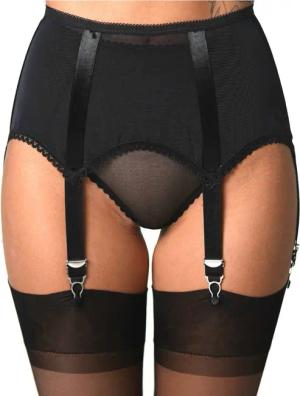 Vicky's Nylons Strumpfhalter Abby Strumpfhalter 6 Straps Schwarz oder Rot