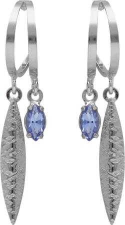 Victoria Cruz A4795-09HT Damen-Ohrringe Lisbon Silber Creolen Marquise