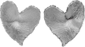 Victoria Cruz A4804-HT Damen-Ohrstecker New York Silber Herz Ohrringe