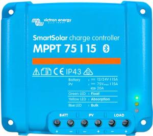 Victron Energy Solarladeregler MPPT Victron SmartSolar 75/15, Leistung maximal in Watt: 220 / 440