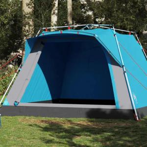 Vidaxl 4-Personen Campingzelt mit Schnellveröffentlichung - Blau