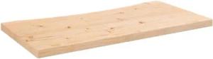 vidaXL Schreibtischplatte, Tischplatte für Bürotisch Schreibtisch Couchtisch, Holztischplatte mit lebendiger Kante, Schreibtisch Platte Büro Schreibtischplatte, Massivholz Kiefer