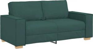 vidaXL Sofa 2-Sitzer Sofa Dunkelgrün 180x78x84 cm Stoff, 1 Teile