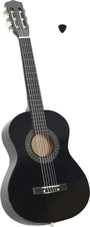 vidaXL Westerngitarre Klassikgitarre für Anfänger und Kinder Schwarz 1/2 34"